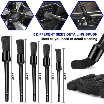 21 PCS 자동차 청소 도구 키트 바퀴용 스폰지 패드 붓기 대시보드 내부