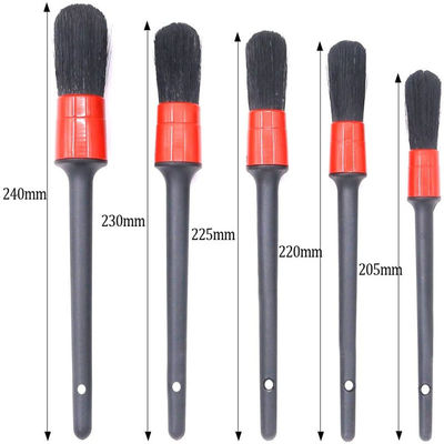 바우어 브리스들 인테리어 자동차 디테일 브러시 팩 5pcs 가죽 청소용