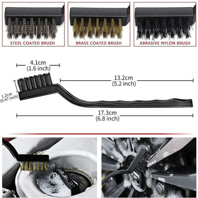 녹색 11Pcs 브리스틀 자동차 환기 청소기 브러시 더스터 세트 에어컨