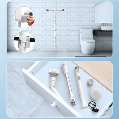재충전 가능한 플라스틱 핸드 헤드 스핀 스크러버 브러쉬 OEM