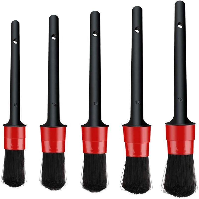뜨거운 판매 5pcs 초 부드러운 PP 자동차 내부 세부 사항에 대한 세부 사항 브러쉬