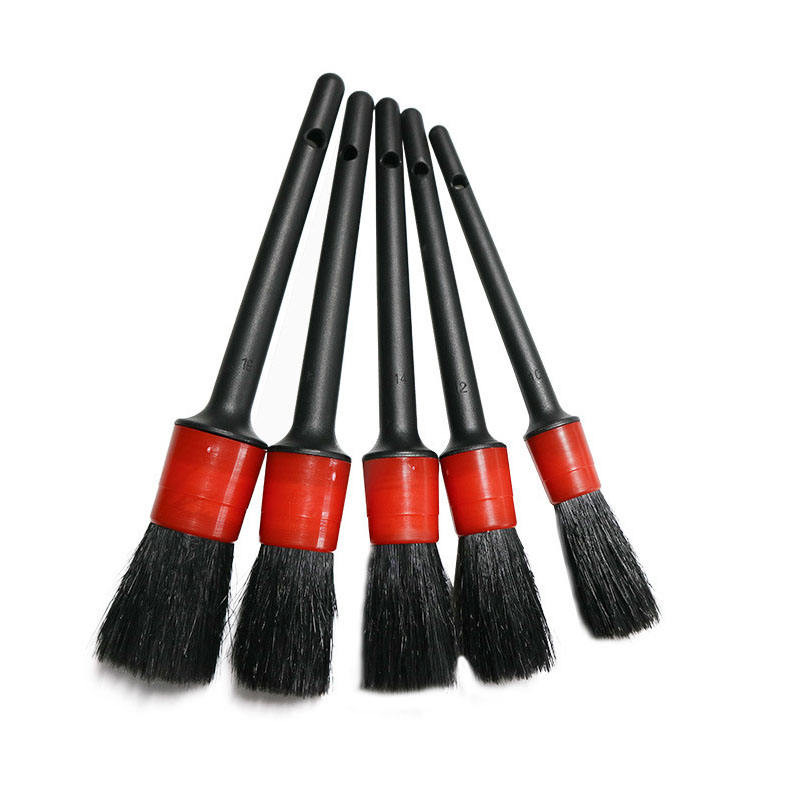 바우어 브리스들 인테리어 자동차 디테일 브러시 팩 5pcs 가죽 청소용